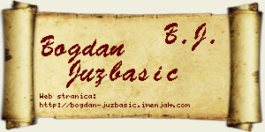 Bogdan Juzbašić vizit kartica